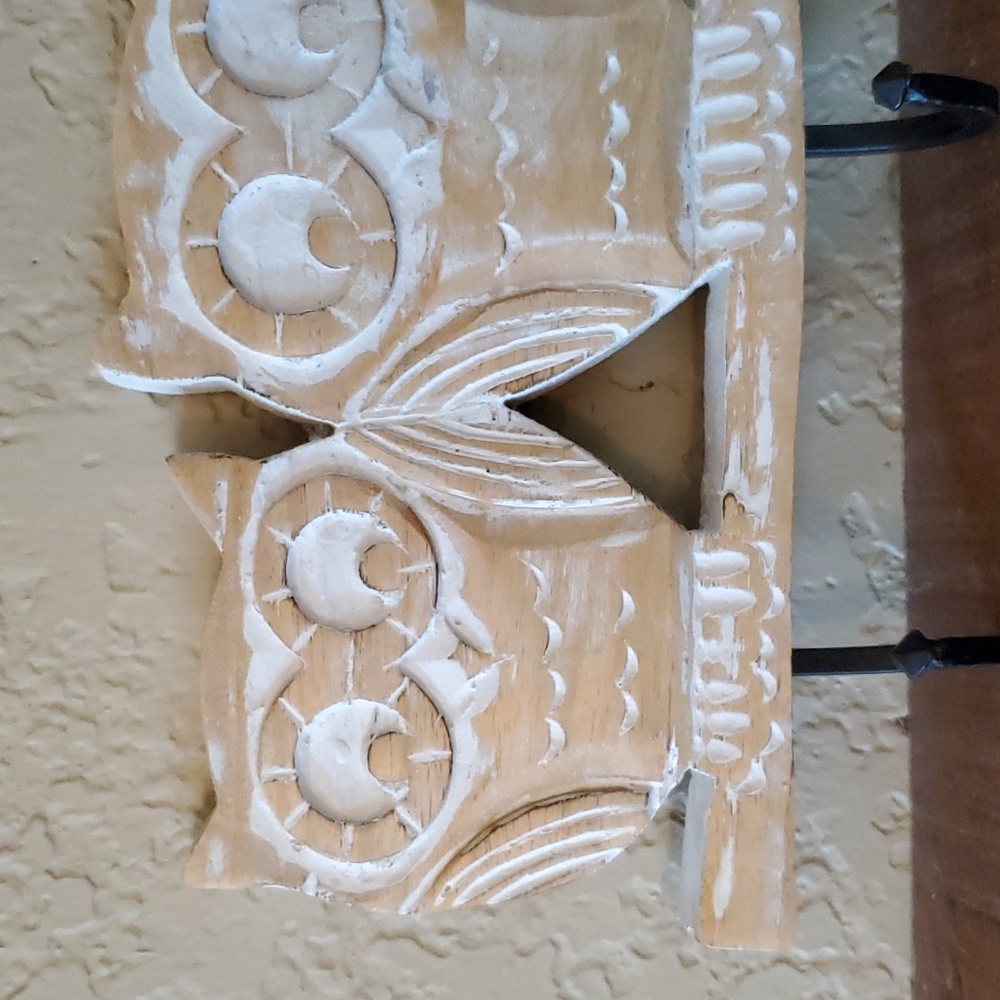 Owl Necklace Or Key Rack - Picture 3 of 4
